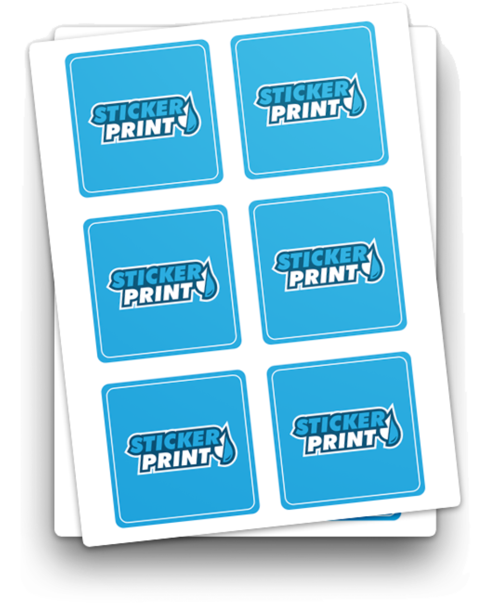 Etichette in fogli Quadrati