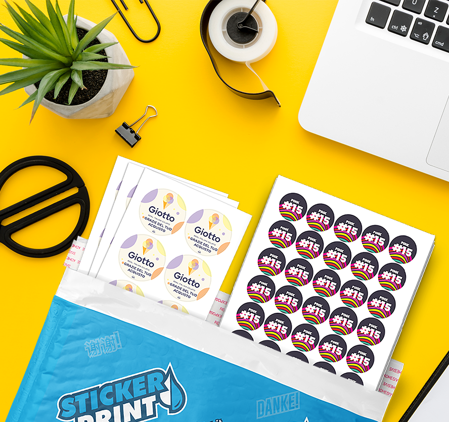 Etichette in Fogli Tondi