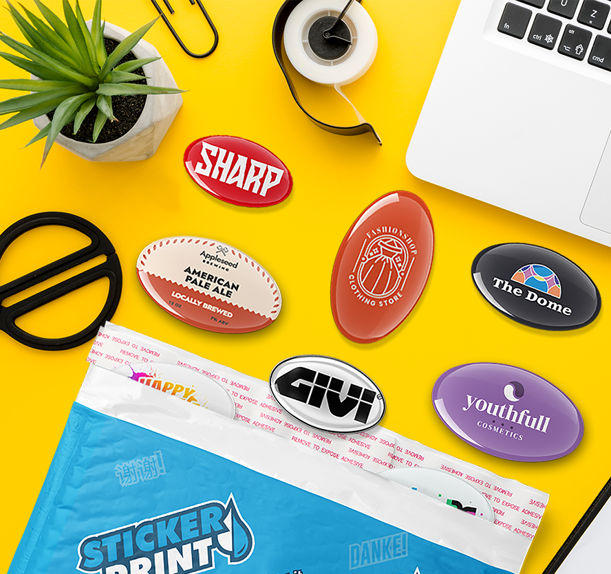 Adesivi Resinati Ovali