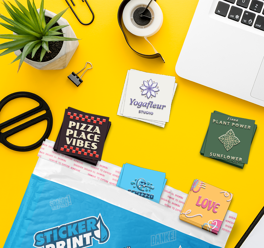 Adesivi in Rilievo Quadrati