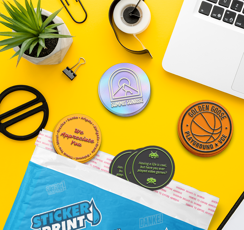 Adesivi in Rilievo Tondi