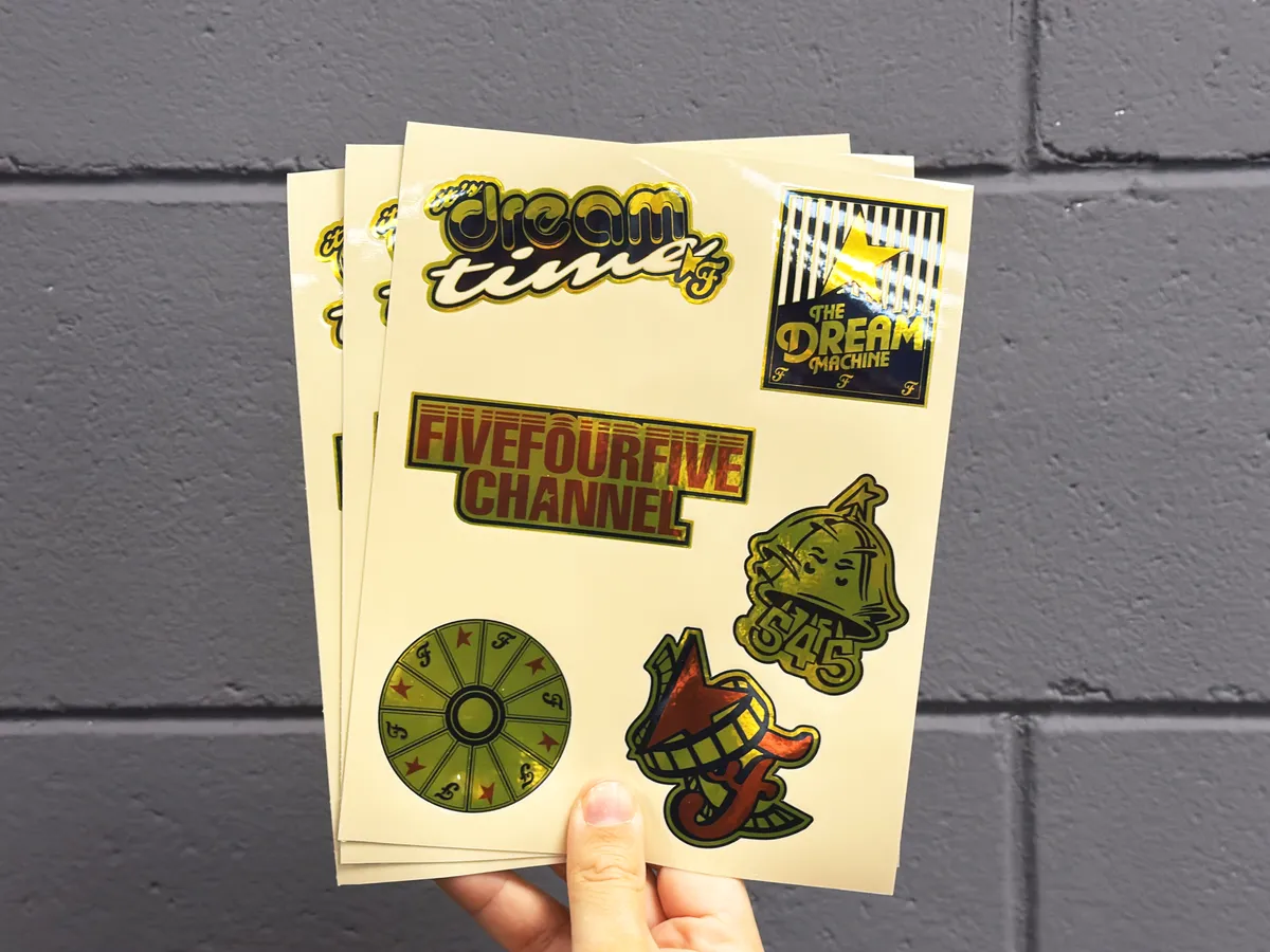 Foglio di adesivi esempio 3